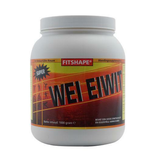 Fitshape Super wei eiwit aardbei 1000g