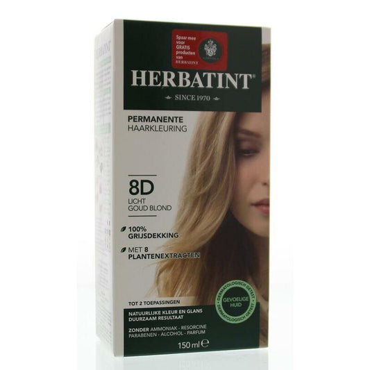 Herbatint 8D Light golden blonde 150ml