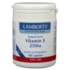 Lamberts Vitamine E 250IE natuurlijk 100vc