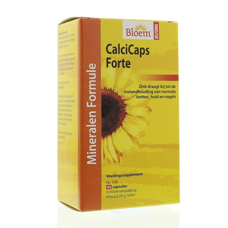 Bloem Calcicaps forte huid/bot/nagels 45ca