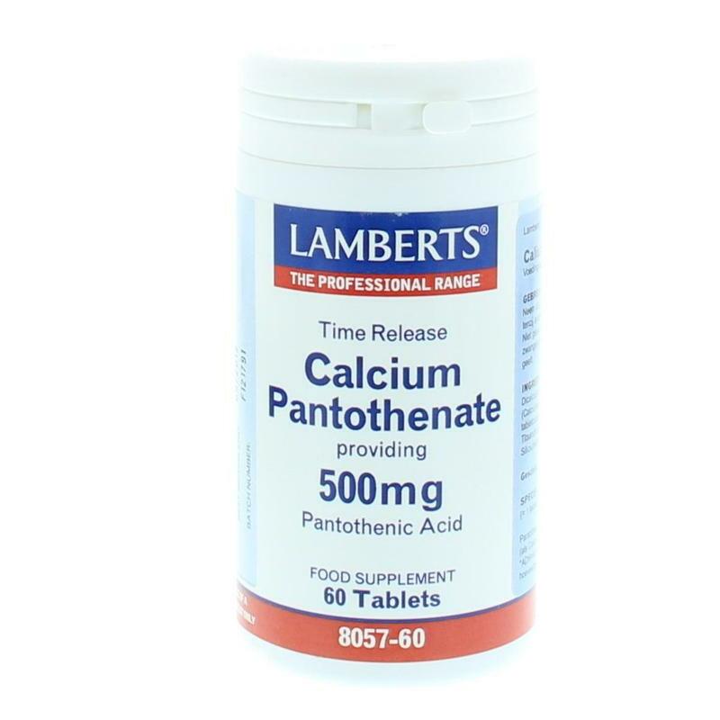Lamberts Vitamine B5 (calcium pantothenaat) time release 60tb