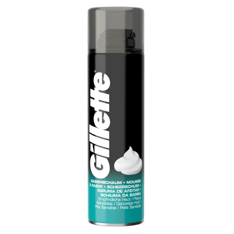 Gillette Basic schuim gevoelige huid 200ml