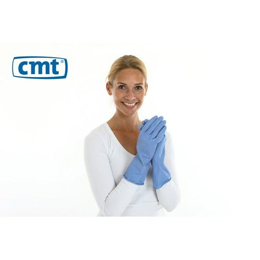 CMT Huishoudhandschoen rubber blauw XL 1paar