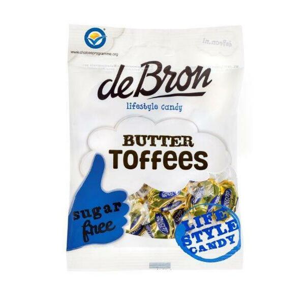 De Bron Buttertoffee suikervrij 70g