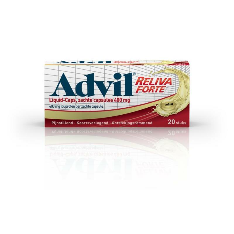 Advil Reliva liquid caps 400 mg 20ca