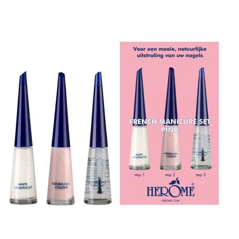 Herome French manicure set pink 3 x 10 ml 3x10ml