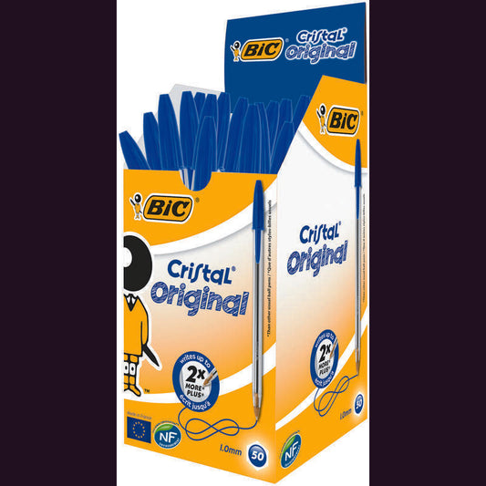 BIC Cristal pennen blauw doos 50st