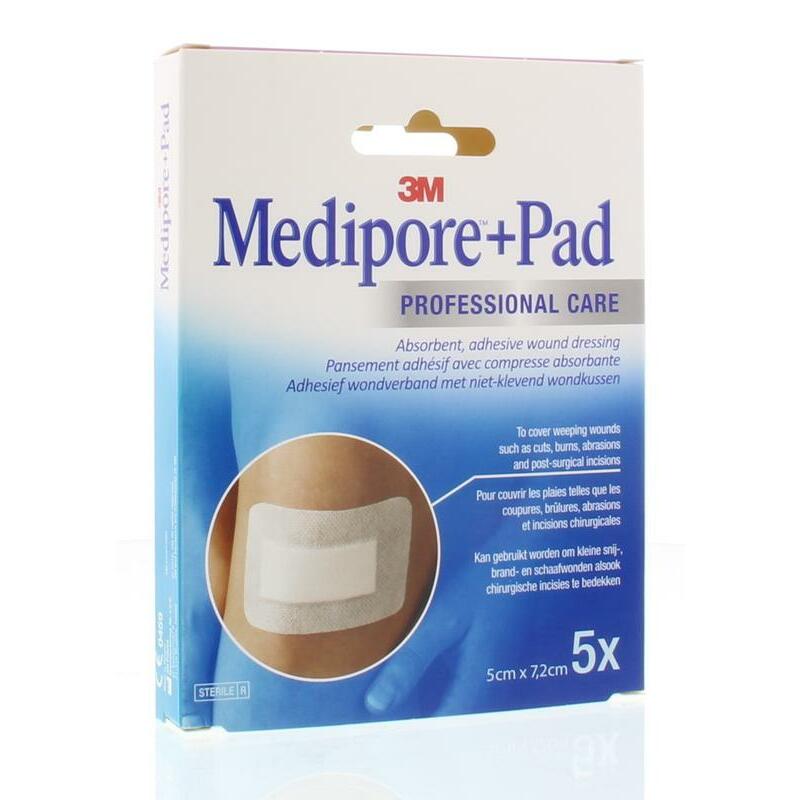 3M Medipore 5 x 7.2cm zelfklevend wonderband 5st