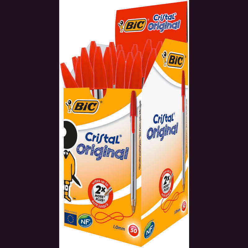BIC Cristal pennen rood doos 50st