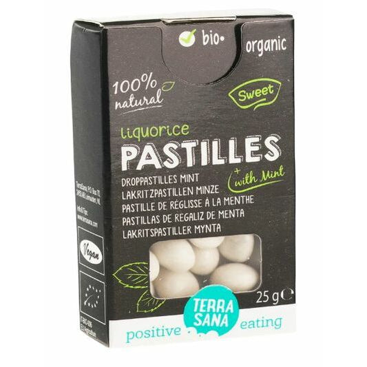 Terrasana Droppastilles mint bio 25g