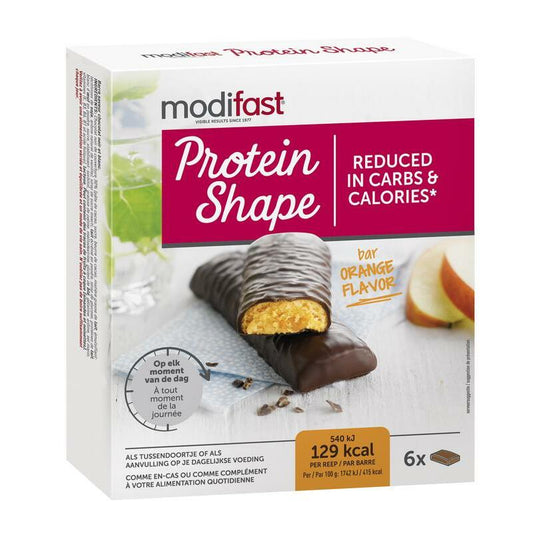 Modifast Control reep pure chocolade/sinaasappel 6x31 gram 6x31g