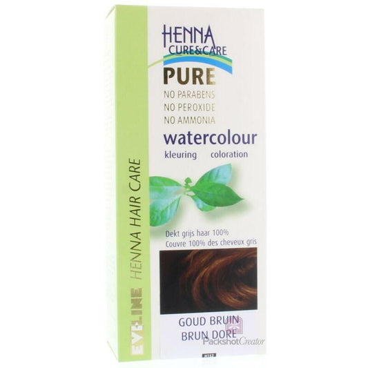 Henna Cure & Care Watercolour goudbruin 5g