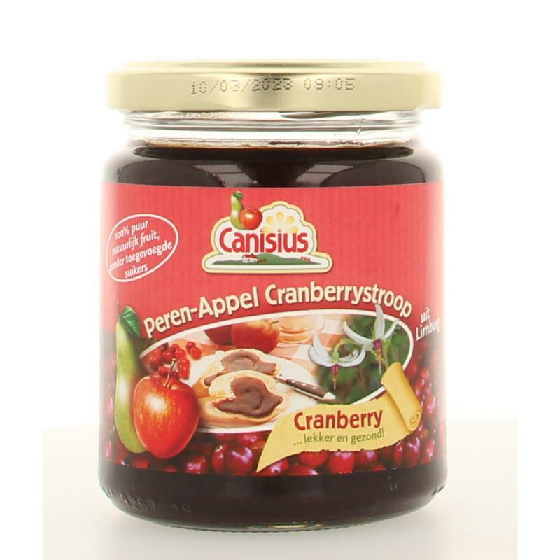 Canisius Peer appel cranberry stroop 300g