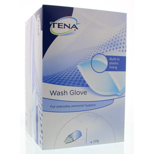 Tena Washandje met plastic voering 175st