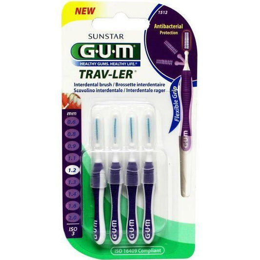 GUM Trav-ler rager 1.2mm (paars) 4st