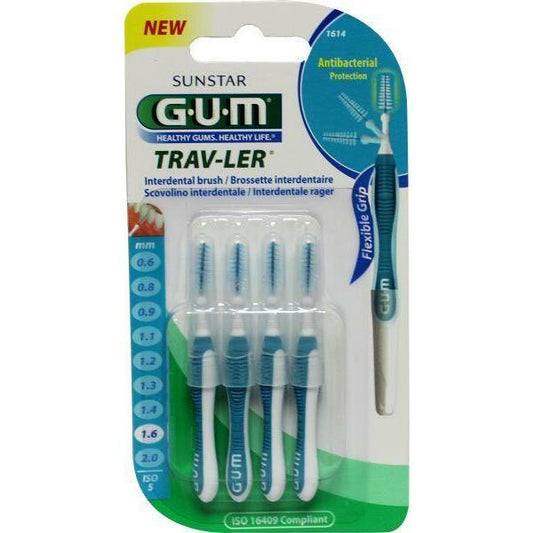 GUM Trav-ler rager 1.6 mm (blauw) 4st
