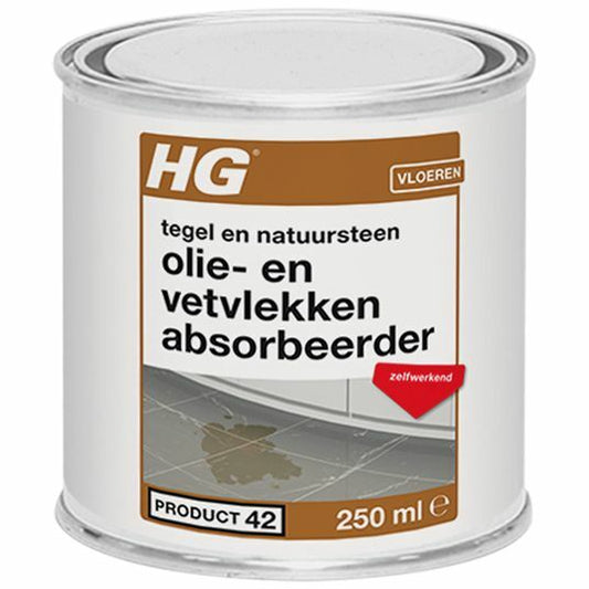 HG Natuursteen olie & vlek absorbeerder 42 250ml