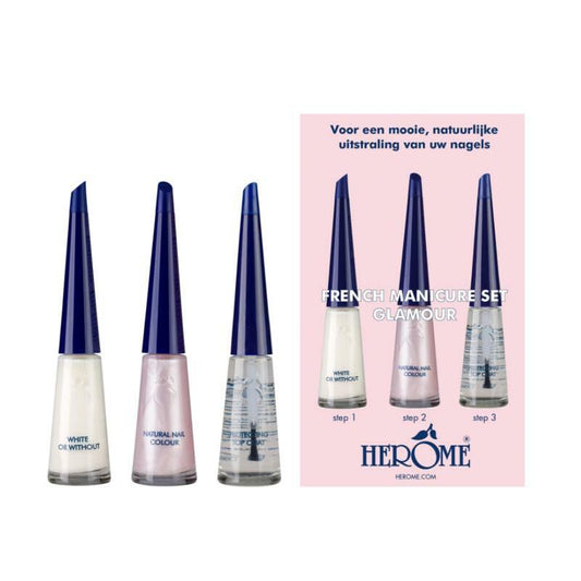 Herome French manicure set glamour 3 x 10 ml 3x10ml