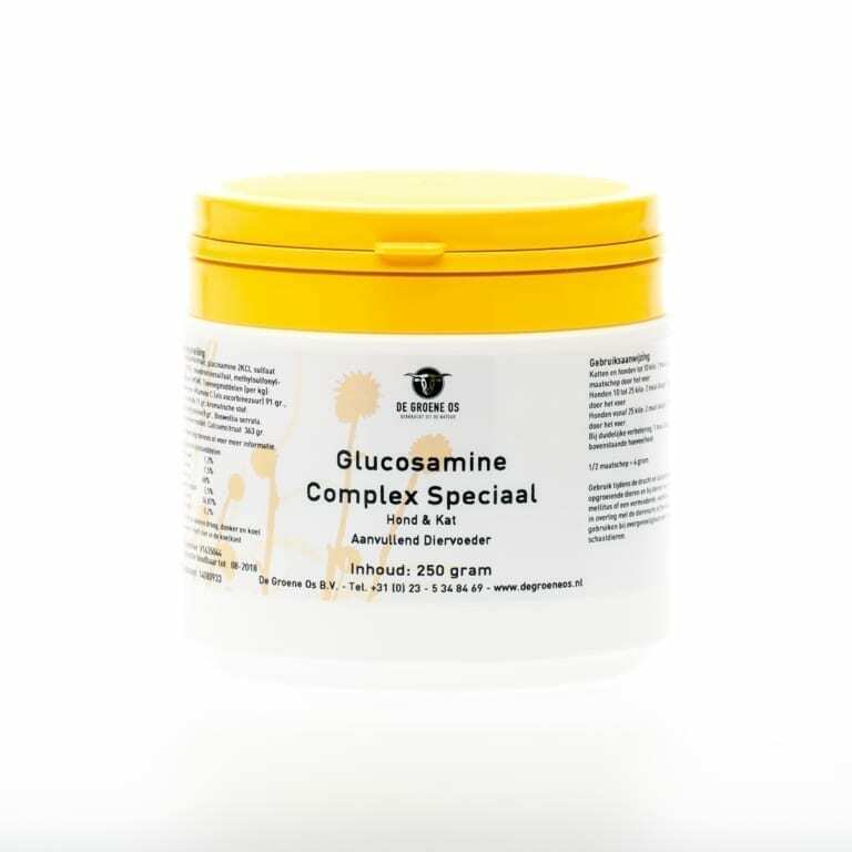 Groene Os Glucosamine complex speciaal hond kat 250g
