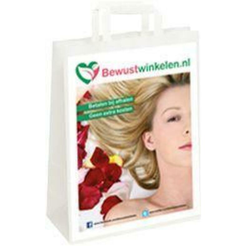 Bewustwinkelen Papieren draagtasje 26 x 10 x 33 250st