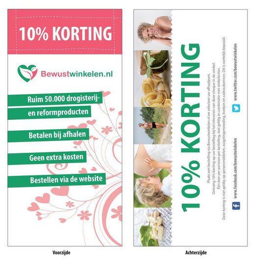 Bewustwinkelen 10% Voucher 50st