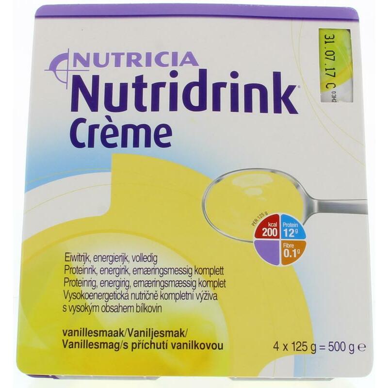 Nutridrink Creme vanille 125 gram 4x125g