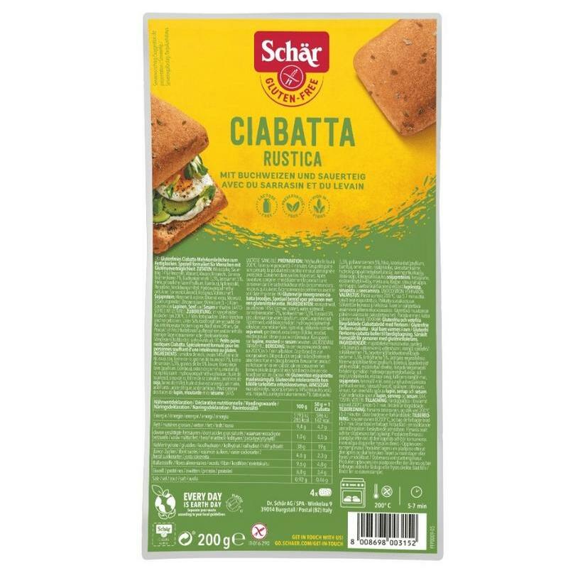 Dr Schar Ciabatta rustica 4st