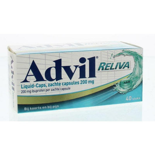 Advil Reliva liquid capsules 200 40ca
