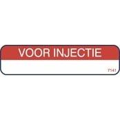 Spruyt Hillen Sticker voor injectie rood 1000st