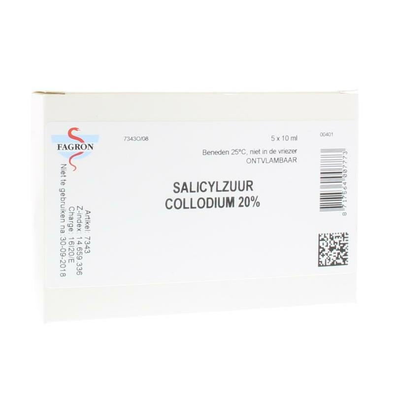 Fagron Salicylzuurcollodium 20% 10 ml 5x10ml