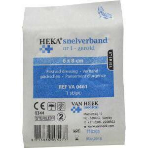 Heka Snelverband nr 1 6 x 8 cm steriel 1st