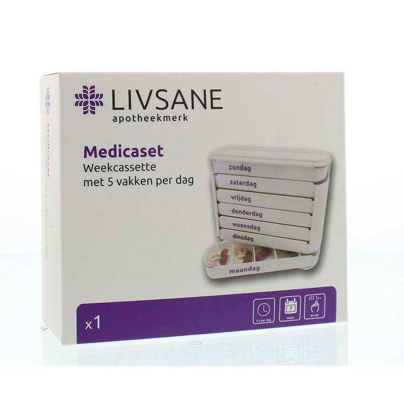 Blockland Medicaset medicijnbox wit 5V braille 1st
