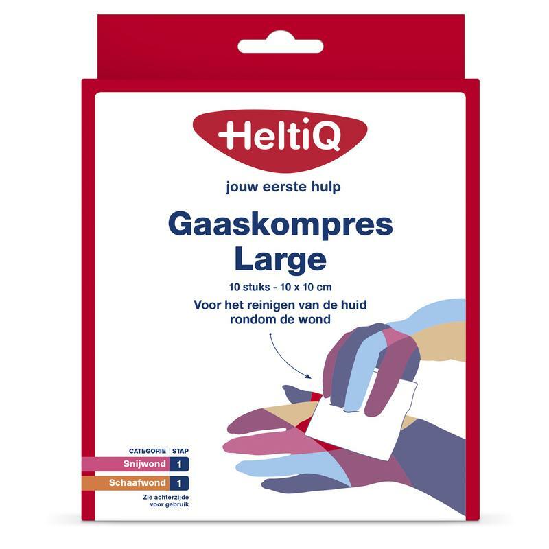 Heltiq Gaaskompressen 10 x 10 cm 10st