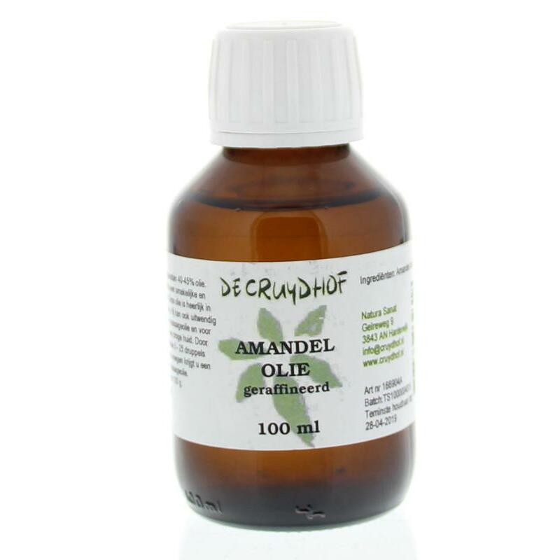 Cruydhof Amandelolie zoet geraffineerd 100ml