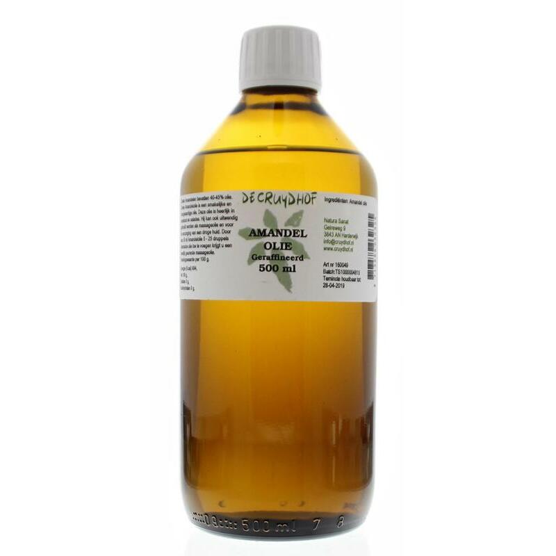 Cruydhof Amandelolie zoet geraffineerd 500ml