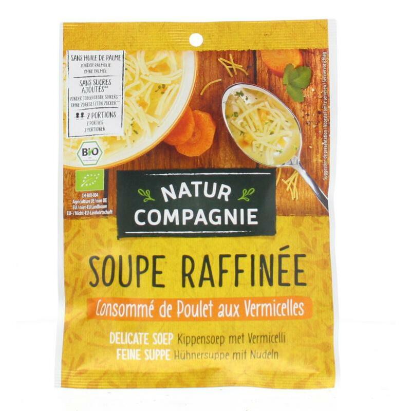 Natur Compagnie Kippensoep met vermicelli bio 40g