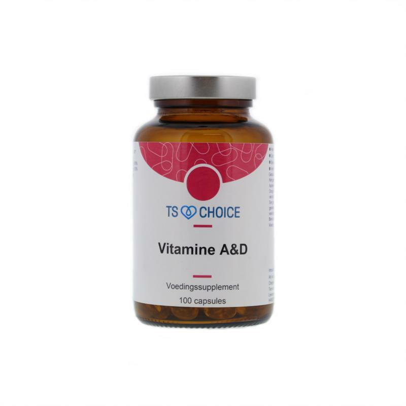 TS Choice Vitamine A en D kabeljauwlever 100ca