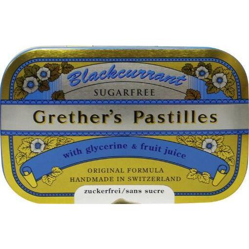 Melisana Grether blackcurrant suikervrij 110g