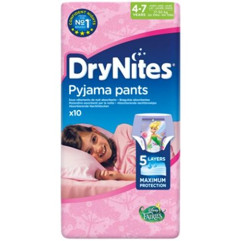 Huggies Drynites girl 4-7 jaar 10st