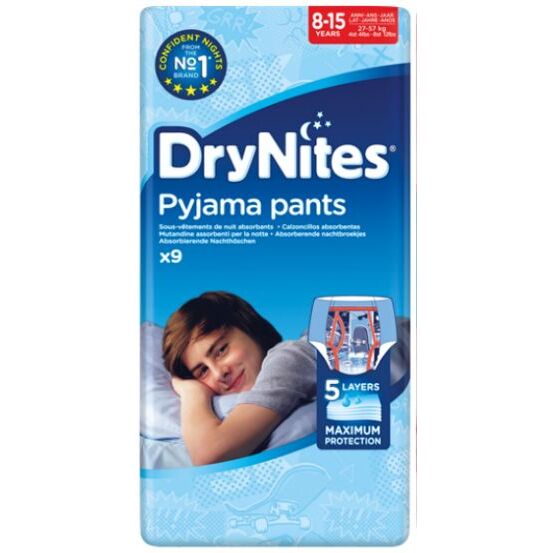 Huggies Drynites boy 8-15 jaar 9st