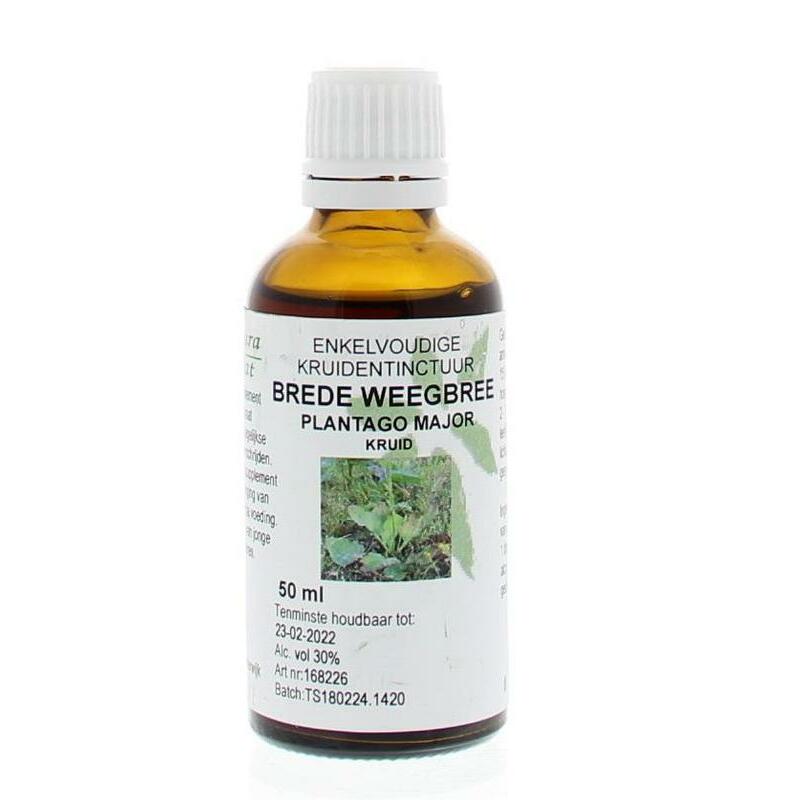 Natura Sanat Plantago major / brede weegbree tinctuur 50ml