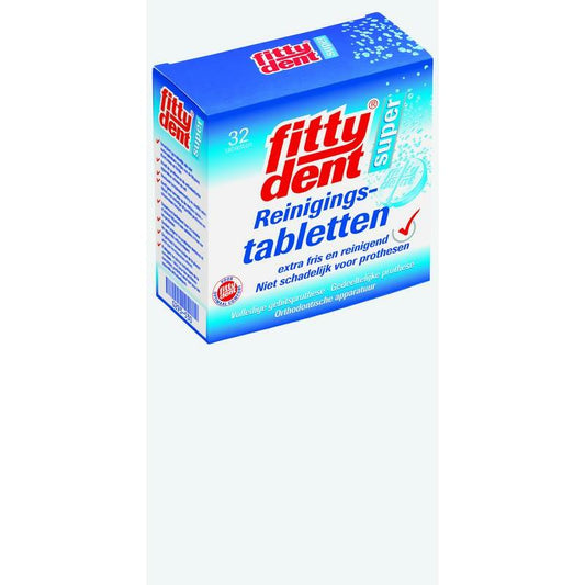 Fittydent Gebitsreinigingstabletten 32tb