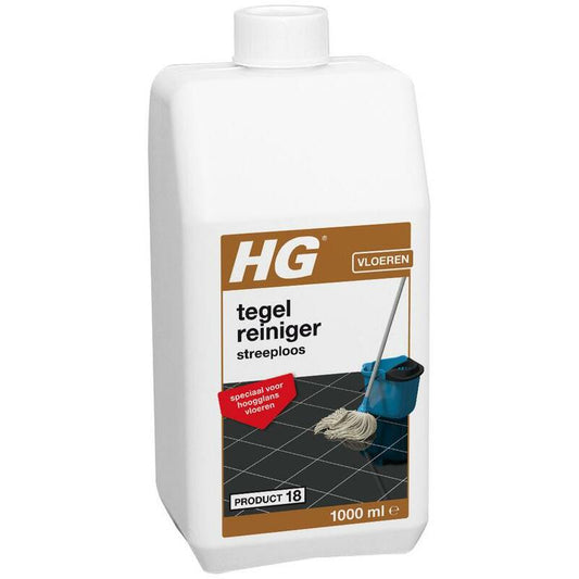 HG Streeploos tegelreiniger hoogglans 18 1000ml
