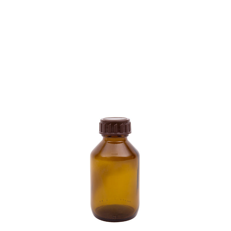 Blockland Medicijnfles gedopt bruin 100 ml 28 mm 27st