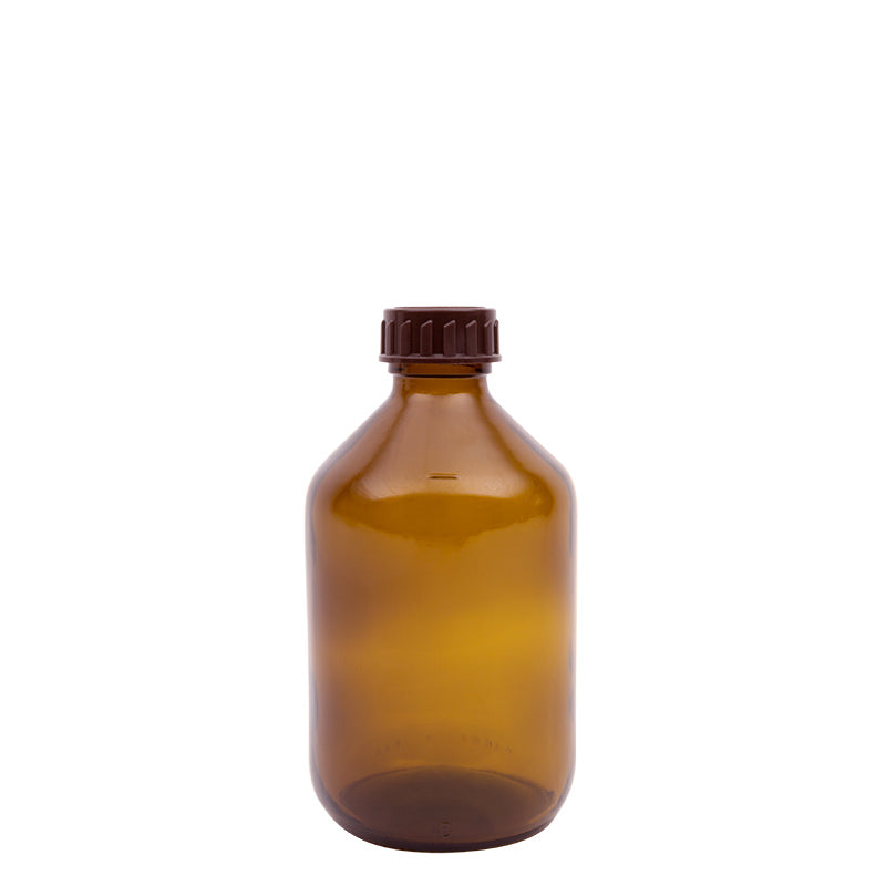 Blockland Medicijnfles gedopt bruin 300 ml 28 mm 12st