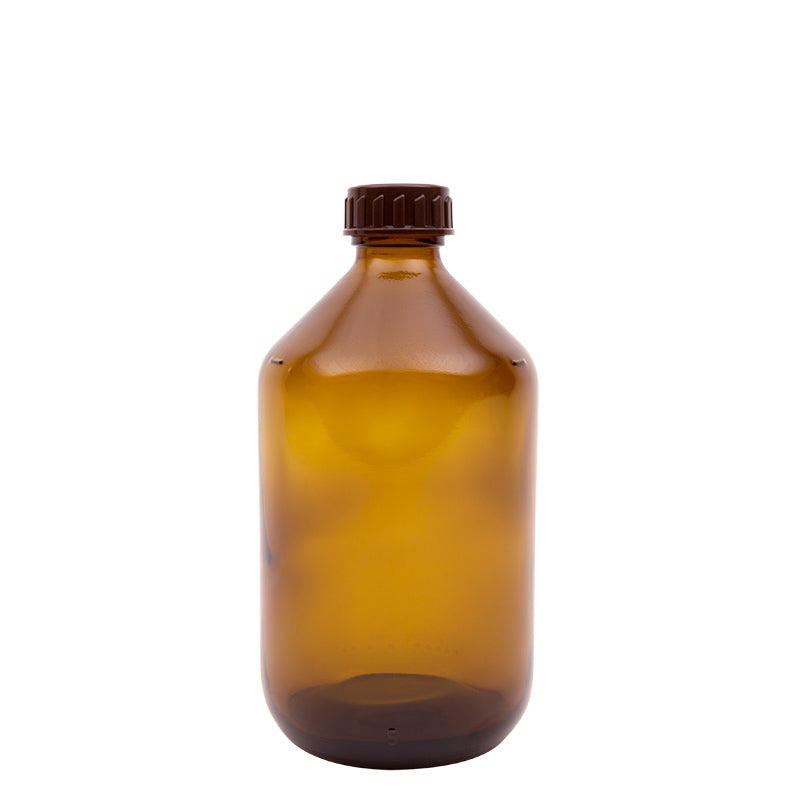 Blockland Medicijnfles gedopt bruin 500 ml 28 mm 8st