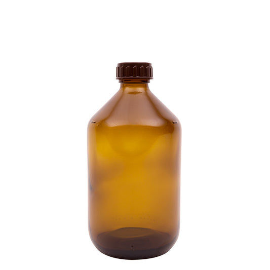 Blockland Medicijnfles gedopt bruin 500 ml 28 mm 8st