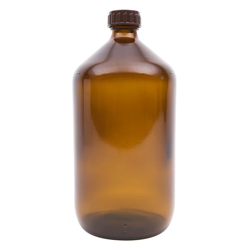 Blockland Medicijnfles gedopt bruin 1000 ml 28 mm 6st