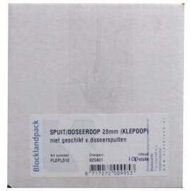 Blockland Spuit/doseerdop 28 mm klepdop wit 60-1000 100st