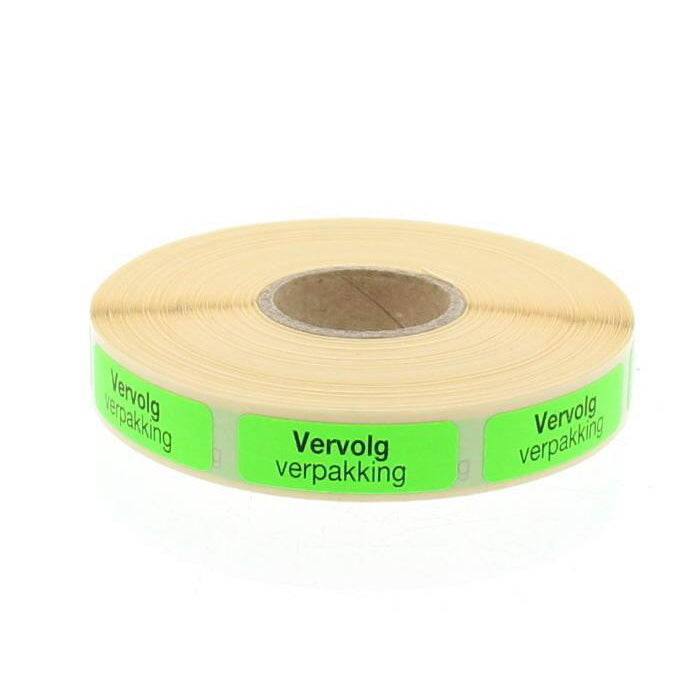 Blockland Strooketiket vervolg verpakking 30 x 10 mm 1000st